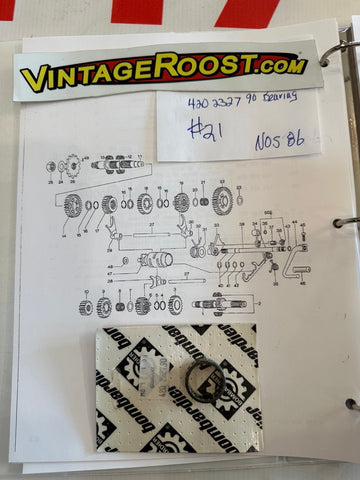 Can Am,  Bearing, 420 232 790, shown as part #21 in photo, NOS, NEW! Can Am,  Bearing, 420 232 790, shown as part #21 in photo, NOS, NEW!