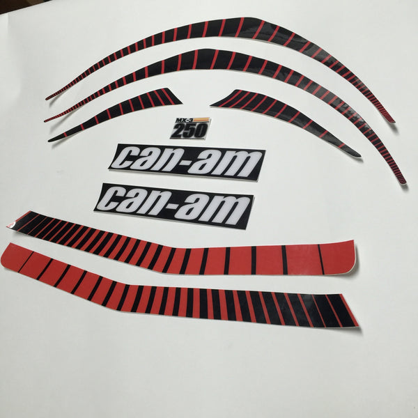 Can Am, 1977, MX3, Decal Kit - with or without Scored Tank and Tank Stripe Decals, Reproduction