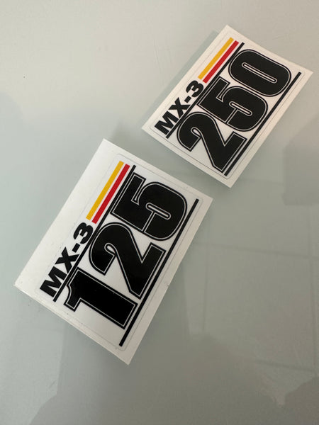 Can Am, 1977, MX3 125, 175 or 250 Front Fender Badge Decal, Reproduction - NEW!