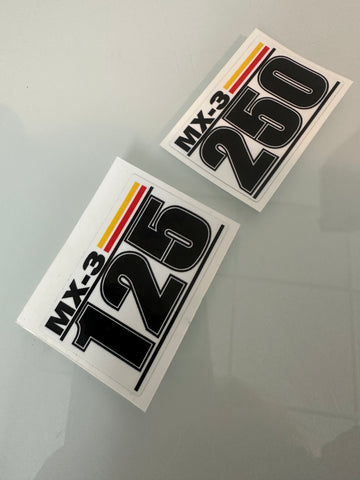 Can Am, 1977, MX3 125, 175 or 250 Front Fender Badge Decal, Reproduction - NEW! Can Am, 1977, MX3 125, 175 or 250 Front Fender Badge Decal, Reproduction - NEW!