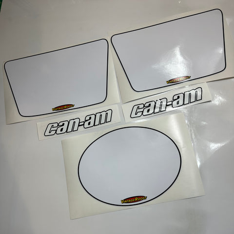 Can Am, 1980-81, MX6, Decal Kit, scored Tank Decals, Reproduction Can Am, 1980-81, MX6, Decal Kit, scored Tank Decals, Reproduction