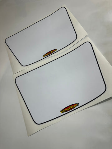 Can Am, 1980-81, MX6, 1980 Qual, Side Number plates, Reproduction Can Am, 1980-81, MX6, 1980 Qual, Side Number plates, Reproduction
