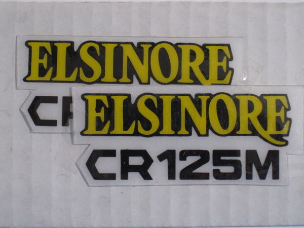 Honda, 1970s (early 70s), CR 125M, Side Panel Decals, Reproduction