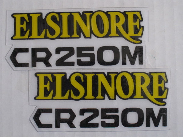 Honda, 1970s (early 70s), CR 250M, Side Panel Decals, Reproduction