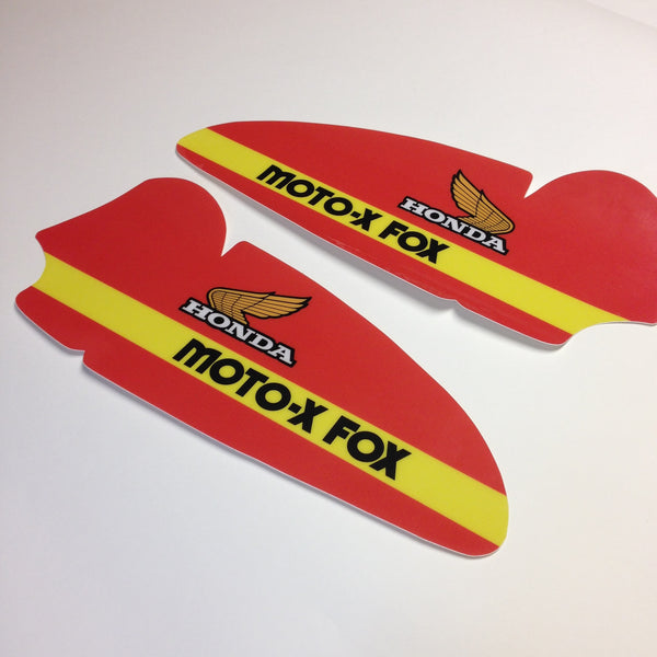 Honda, 1979, CR250 Moto Fox, Tank Decal Sheets, Reproduction