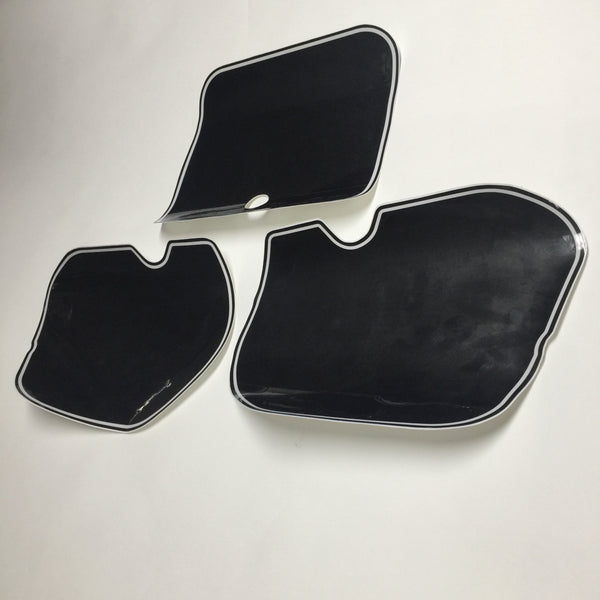 Honda, 1985, CR125, 250, 500, Black Number Plate Backgrounds, Reproduction