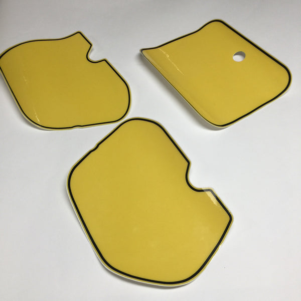 Honda, 1985, CR125, 250, 500, Yellow Number Plate Backgrounds, Reproduction