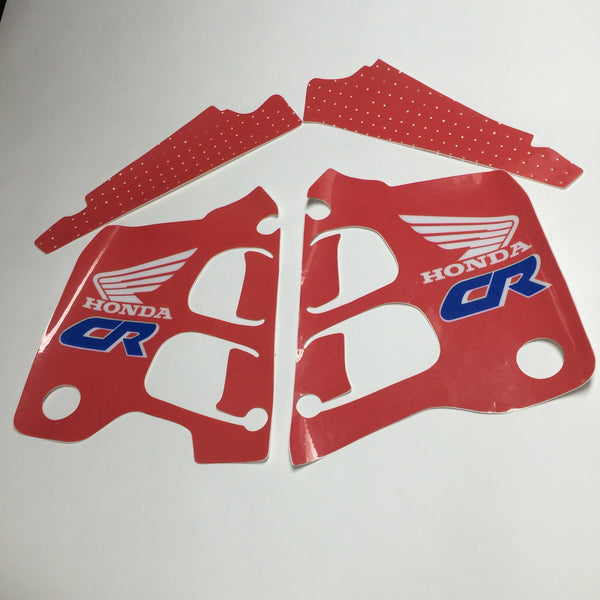 Honda, 1990, CR 250 Tank and Rad Decal Kit, Reproduction