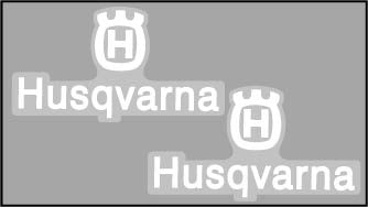 Husqvarna, 1975-77, Logo Tank Decals, Reproduction