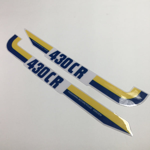 Husqvarna, 1983, 430 CR, Side Panel Decals, Reproduction