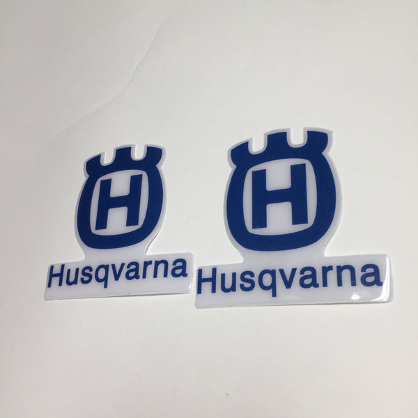 Husqvarna, 1983, Logo Tank Decals, Reproduction