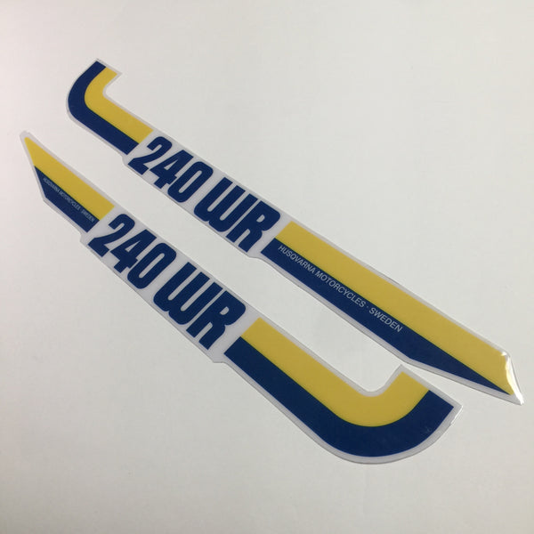 Husqvarna, 1983, 240 WR, Side Panel Decals, Reproduction