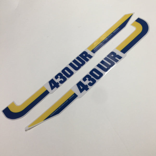 Husqvarna, 1983, 430 WR, Side Panel Decals, Reproduction