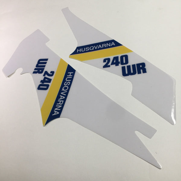 Husqvarna, 1984, 240 WR, Side Panel Decals, Reproduction
