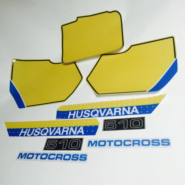 Husqvarna, 1987, 510 Cross Country Decal Kit, Reproduction