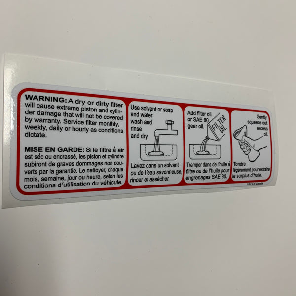 Can Am, Under Seat Decal , Reproduction