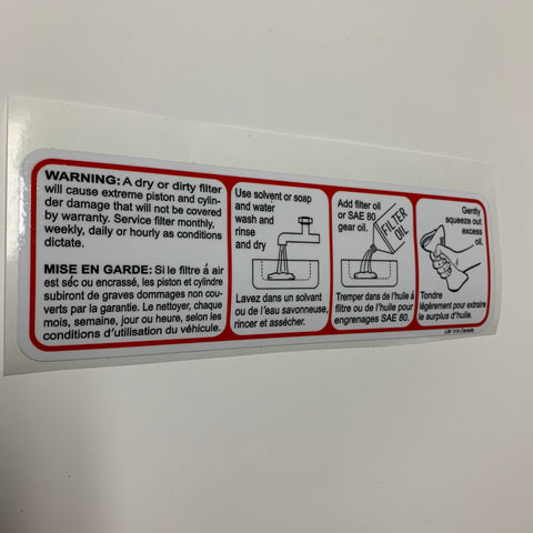 Can Am, Under Seat Decal , Reproduction Can Am, Under Seat Decal , Reproduction