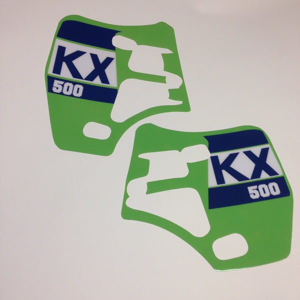 Kawasaki, 1988, KX 500, Rad Decals, Reproduction