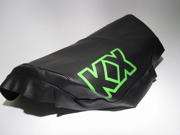 Kawasaki, 1982-83, KX 250, Seat Cover, Green KX Graphic, Reproduction