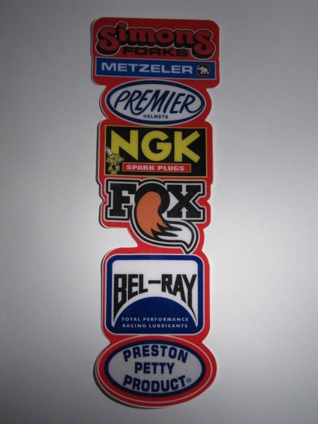 Post 1975, Fender Strip Decal, Red, Reproduction