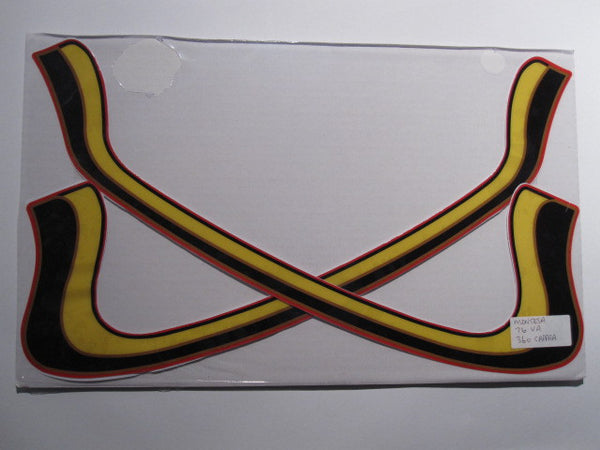 Montesa, 1976, Cappra 360, Tank Stripes Decals, Reproduction