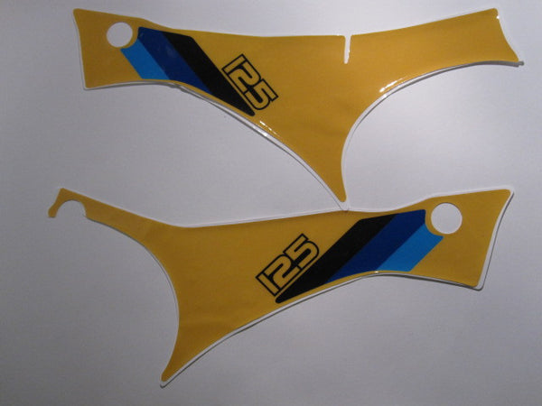 Suzuki, 1982, RM 125, Side Panel Decals, Reproduction