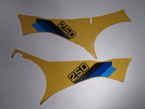 Suzuki, 1982, RM 250, Side Panel Decals, Reproduction