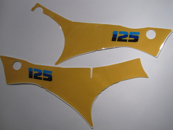 Suzuki, 1983, RM 125, Side Panel Decals, Reproduction