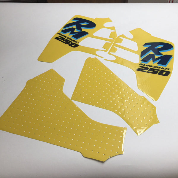 Suzuki, 1990, RM 250, Tank and Rad Decal Kit, Reproduction