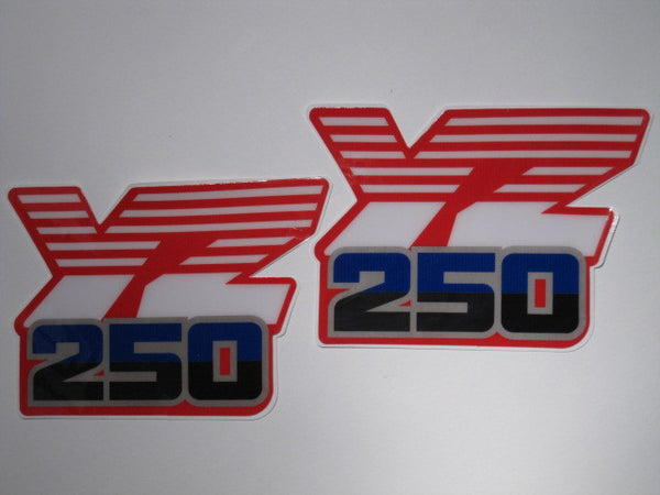 Yamaha, 1986, YZ 250, Rad Decals, Reproduction