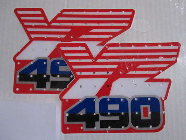 Yamaha, 1986, YZ 490, Tank Decals, Reproduction