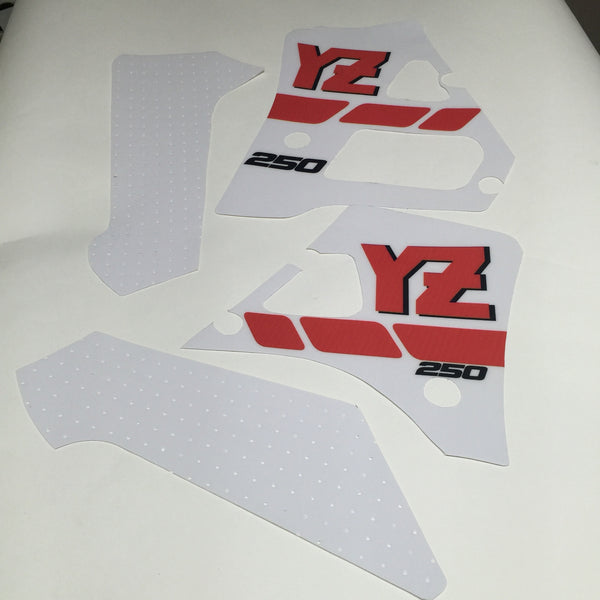 Yamaha, 1988, YZ 250, Tank and Rad Decal Kit, Reproduction