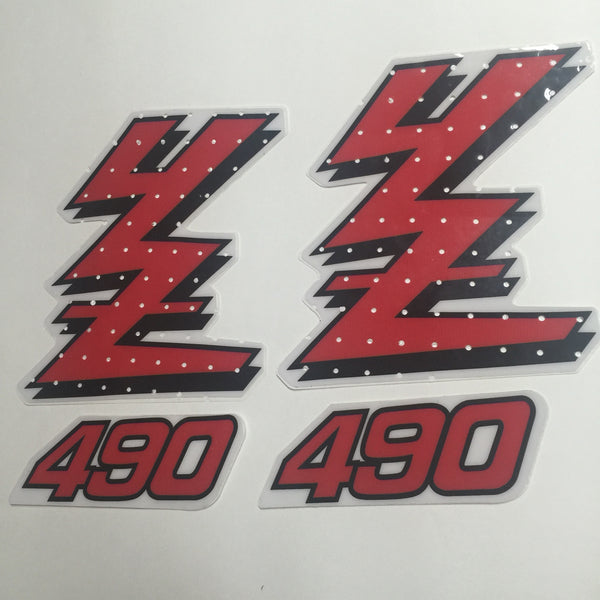 Yamaha, 1989, YZ 490, Rad Decals, Reproduction
