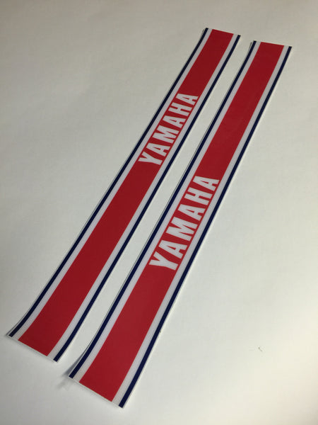 Yamaha, 1976, Euro Tank Stripe Decals, Reproduction