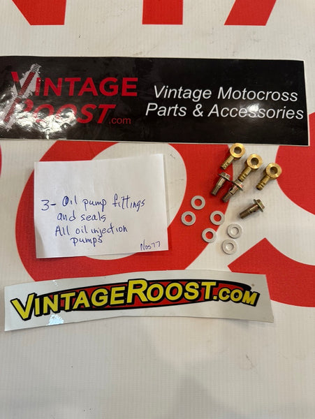 Can Am, Oil Pump fittings and seals, All Oil Injection Pumps NOS, NEW!