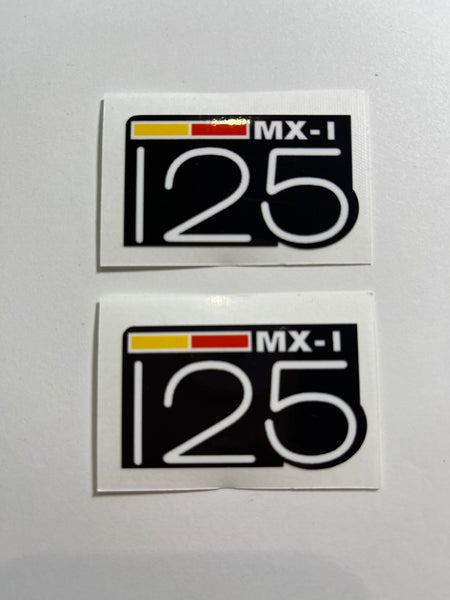 Can-Am,1973-75 MX1 125, Badge Decals, Reproduction