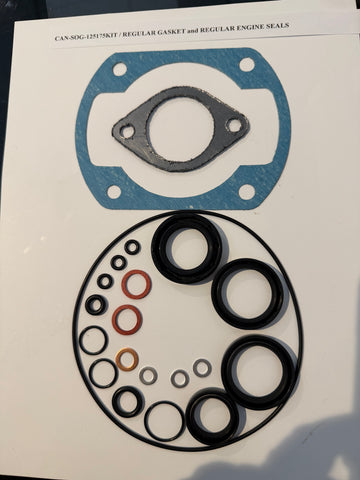 Can Am 125/175 Rotax Engine Seal, Gasket and O'Ring Kit, (Regular or Viton Seals/Regular or early gasket) -NEW!Air Cooled Only