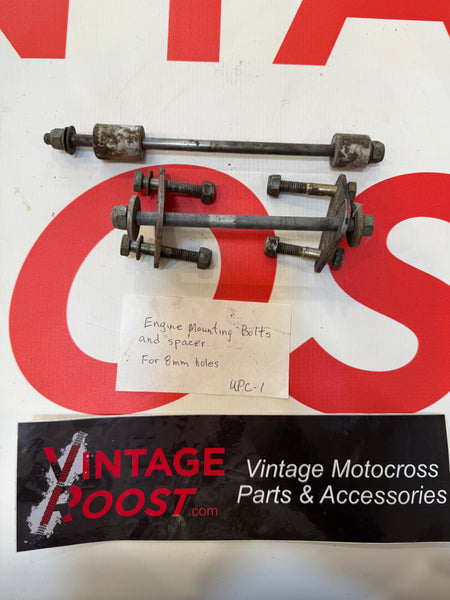 Can Am, Engine Mounting Bolts and Spacers, for 8 mm holes, Used Parts