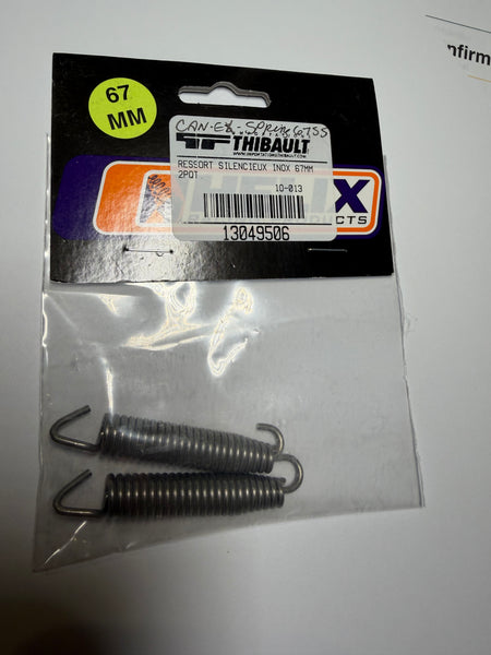 Can Am Exhaust Spring 67 mm Stainless Steel, w/Swivel, 2 pieces, NEW!!!