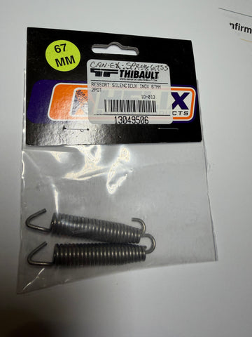 Can Am Exhaust Spring 67 mm Stainless Steel, w/Swivel, 2 pieces, NEW!!!