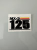 Can Am, 1977, MX3 125, 250 Front Fender Badge Decal, Reproduction - NEW!