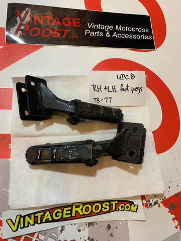 Can Am, 1973-77 Set of Foot Pegs and Mounts, Used Parts