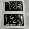 Can-Am, Fork Numbers, 125 - 400 cc, Set of 2, Reproduction