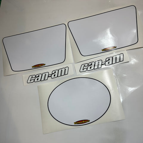 Can Am, 1980-81, MX6, Decal Kit, scored Tank Decals, Reproduction