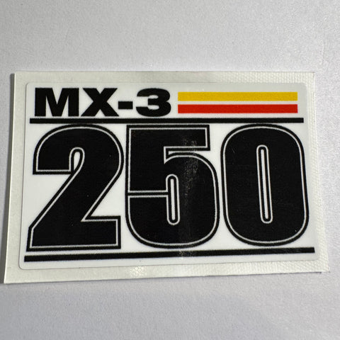 Can Am, 1977, MX3, 250 Front Fender Badge Decal, Reproduction