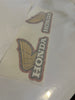 Copy of Honda, 1980's (early 80's), Scored Large Wing Tank Decals, Reproduction