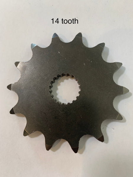 Can Am, Front Sprocket, 125/175/200/250, 13, 14 and 15 Tooth, fits 1973-82, and other models.