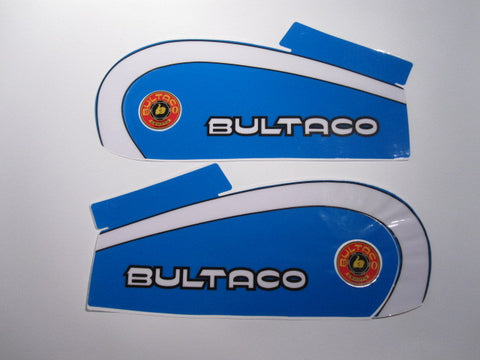 Bultaco, 1974, 250, Reproduced Tank Decal Kit