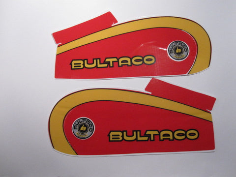 Bultaco, 1974, 360, Reproduced Tank Decal Kit