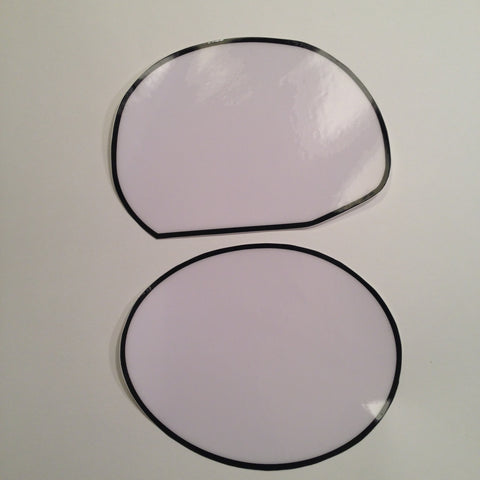 Can Am, 1977, TNT, Oval Number Plate Background Decals, Reproduction